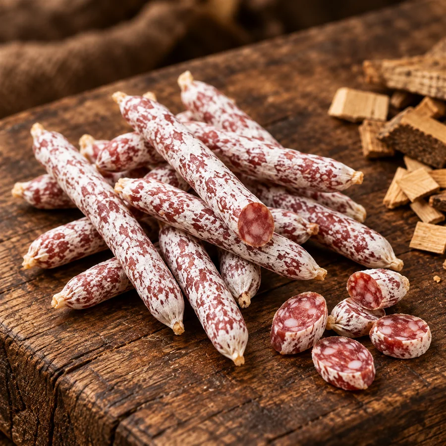 Illustration : buchettes saveur Buchettes Fumé