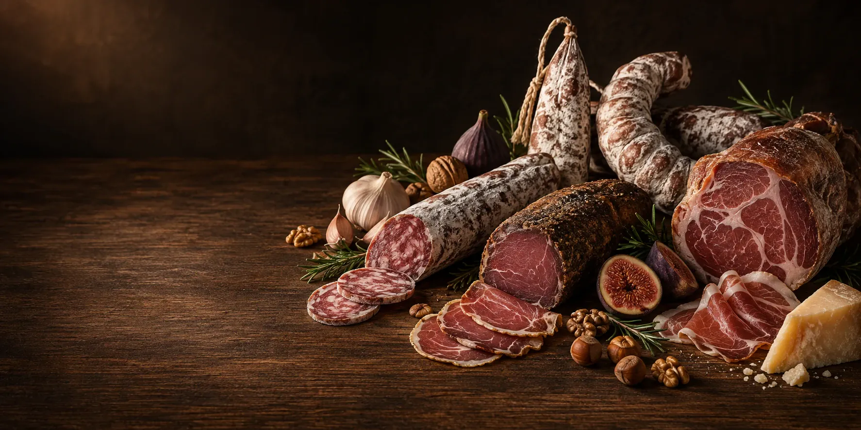 Trois saucissons à partager, illustration